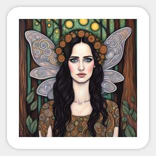 Eva Green as a fairy in the woods Sticker